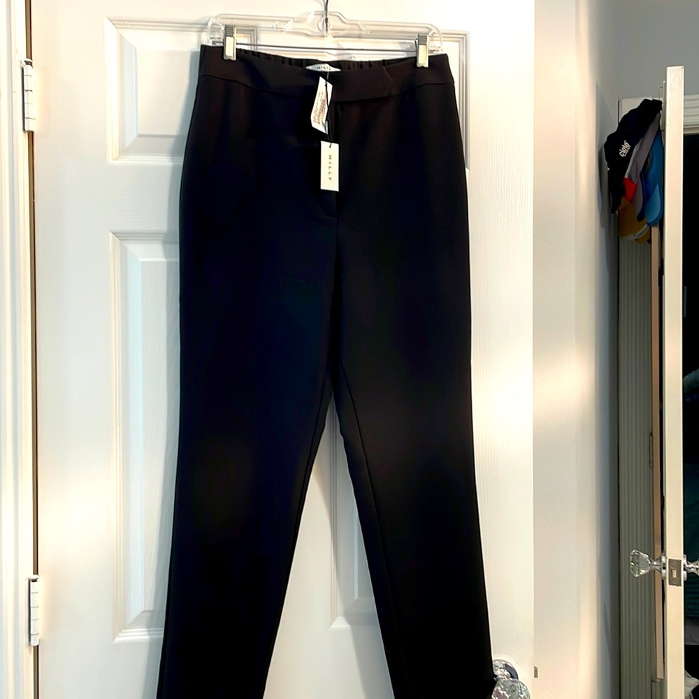 Milly Cady Kristen Elastic Pant | Black